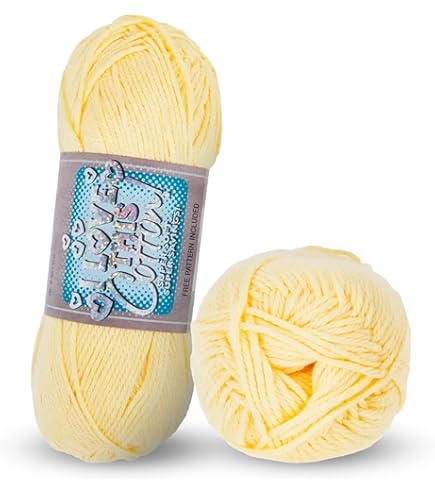Amazon.com: Hobby Lobby White I Love This Cotton Yarn, 180 Yards